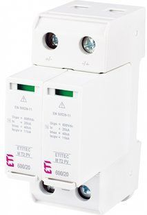 Обмежувач перенапруги ETITEC M T2 PV 600/20 (для PV систем) 2440620 фото