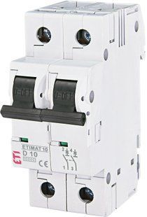 Автоматичний вимикач ETIMAT 10 2p D 10А (10 kA) 2153714 фото