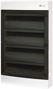 Щит зовнішн. розподільний ECT 4x18 PT (72мод.проз.дверцята) 1100270 фото
