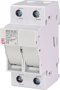 Тримач запобіжника EFH 10 2P 25A 1000V DC 2540203 фото