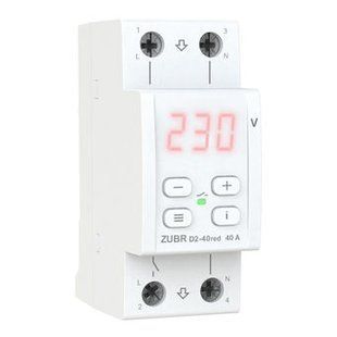 Реле напруги ZUBR D2-40A red (max 50 А), 8 800 ВА D2-40 red фото