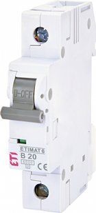 Автоматичний вимикач ETIMAT 6 1p B 20А (6 kA) 2111517 фото