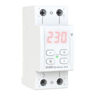 Реле напруги ZUBR D2-63A red (max 80 А), 13 900 ВА D2-63 red фото