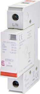 Обмежувач перенапруги ETITEC V T2 255/20 (1+0) 2442952 фото