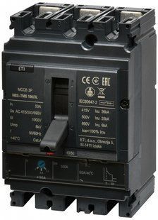 Автоматичний вимикач силовий NBS-TMS 100/3L 50A (36kA, (0.8-1)In/фікс.) 3P 4673004 фото
