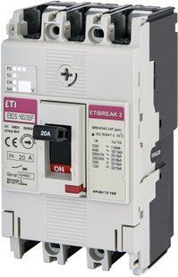 Автоматический выключатель силовой EB2S 160/3SF 20A (25kA, фикс./фикс.) 3P 4671828 фото