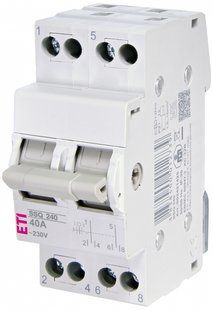Перемикач навантаження SSQ 240 "1-0-2", 2p 40A 2421425 фото
