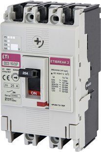Автоматический выключатель силовой EB2S 160/3SF 25A (25kA, фикс./фикс.) 3P 4671829 фото
