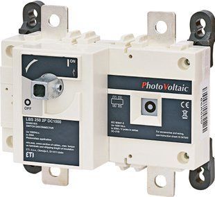 Вимикач навантаження LBS 250 2P DC1000 ("1-0", 250A, 1000V DC) 4661855 фото