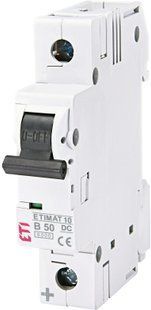 Автоматичний вимикач ETIMAT 10 DC 1p В 50A 2127721 фото