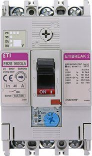 Автоматичний вимикач силовий EB2S 160/3LA 40A (16kA, (0.63-1)In/фікс.) 3P 4671880 фото