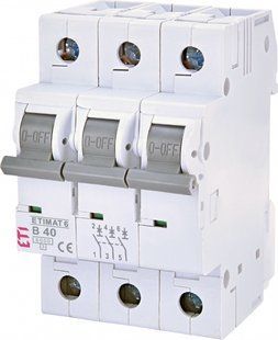Автоматичний вимикач ETIMAT 6 3p B 40А (6 kA) 2115520 фото