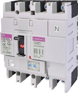 Автоматичний вимикач силовий EB2 250/4L 250A (25kA, (0.63-1)In/(6-10)In) 4P 4671076 фото