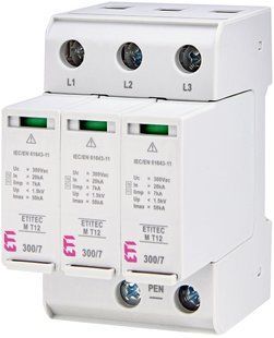 Ограничитель перенапряжения ETITEC M T12 300/7 (3+0, 3p, TNC) 2440504 фото
