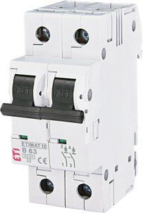 Автоматичний вимикач ETIMAT 10 2p B 63А (6 kA) 2123722 фото