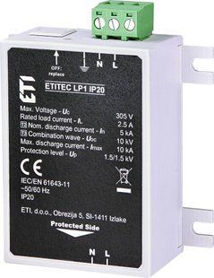 Обмежувач перенапруги ETITEC LP1 IP20 2442981 фото