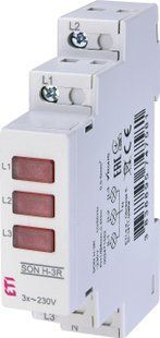 Трифазний індикатор наявності напруги SON H-3R (3x червоний LED) 2471552 фото