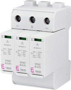 Обмежувач перенапруги ETITEC M T2 PV 1500/20 Y (для PV систем) 2440517 фото