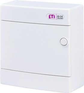 Щит зовнішн. розподільний ECT 8PO (8мод.білі дверцята) 1101005 фото
