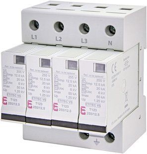 Обмежувач перенапруги ETITEC VS T123 255/12,5 (4+0) 2442924 фото