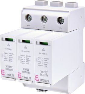 Обмежувач перенапруги ETITEC EM T12 PV 1100/6,25 Y RC (для PV систем) 2440581 фото