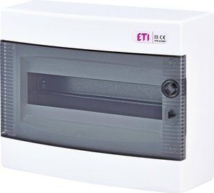 Щит зовнішн. розподільний ECT 12PT (12мод.проз.дверцята) 1101001 фото