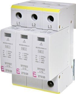 Ограничитель перенапряжения ETITEC C T2 275/20 (3+0) 3p 2440399 фото