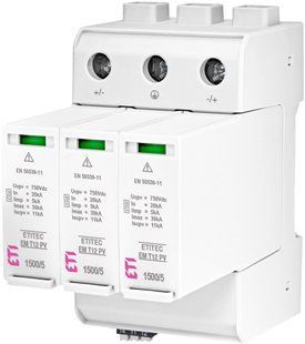 Обмежувач перенапруги ETITEC EM T12 PV 1500/5 Y RC (для PV систем) 2440583 фото