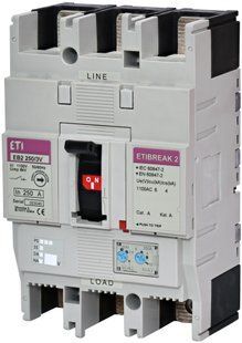 Автоматичний вимикач силовий EB2 250/3V 250A ((0.63-1)In/(6-10)In) 1000V 3P 4671378 фото