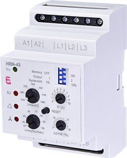 Реле контролю напруги HRN-43 400V AC (3F, 2x16A_AC1) без нейтралі 2471419 фото